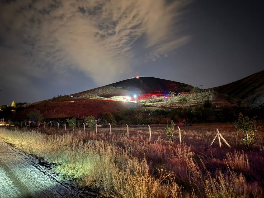 Gölbaşı’nda yangın! Şüpheli yakalandı