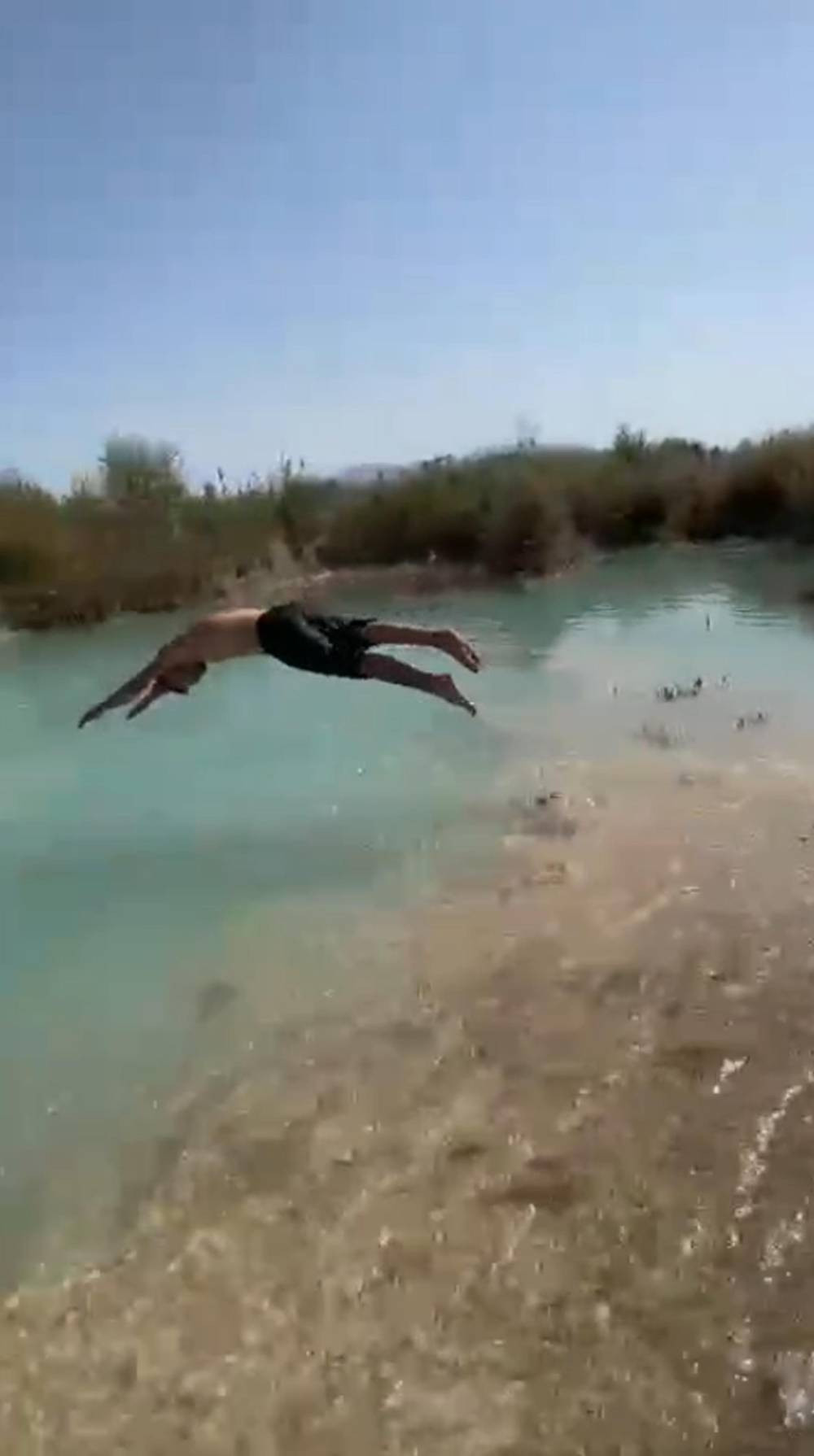 Atlayışın bedeli ağır oldu! Görüntüler şok etti