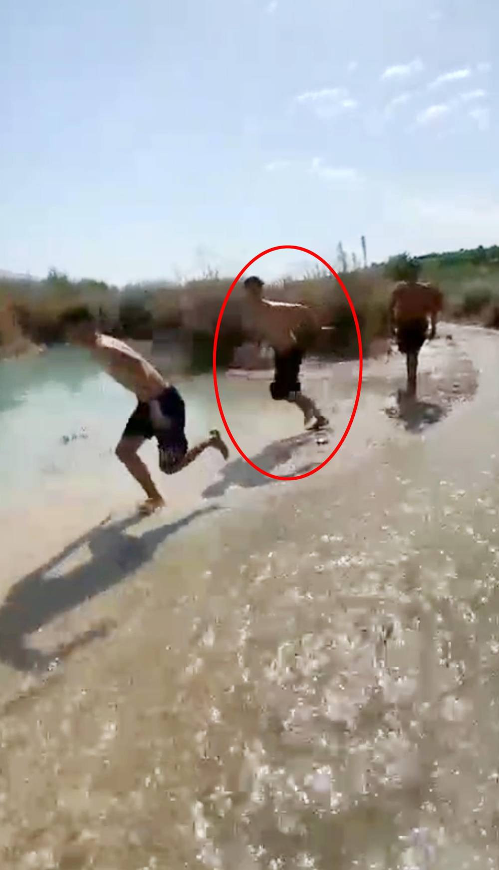 Atlayışın bedeli ağır oldu! Görüntüler şok etti