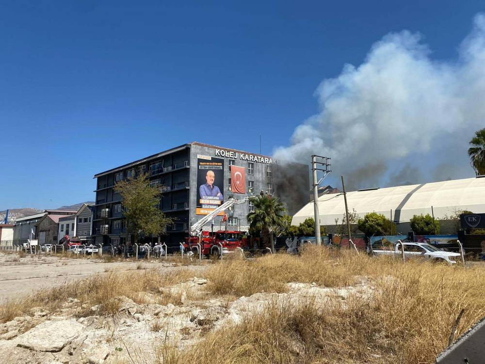 İzmir’de yangın! 2 Şüpheli gözaltına alındı