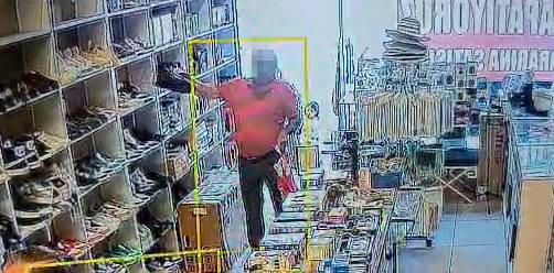 İzmit’te hırsızın ayakkabı oyunu