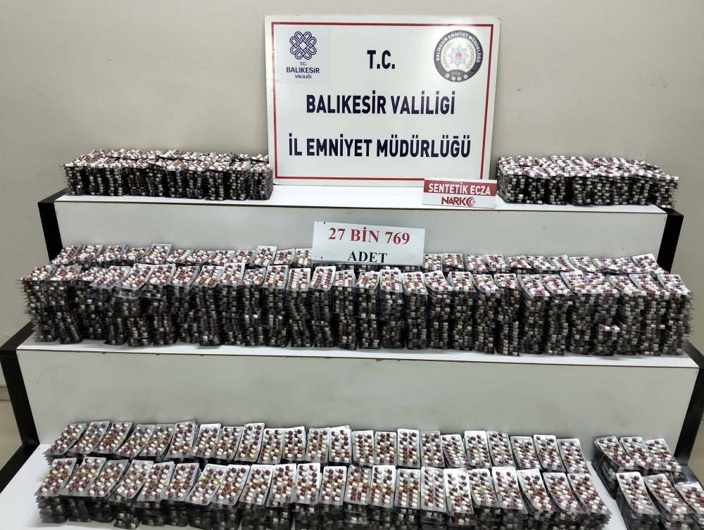 Kamyonette 27 bin uyuşturucu hap ele geçirildi; 1 gözaltı