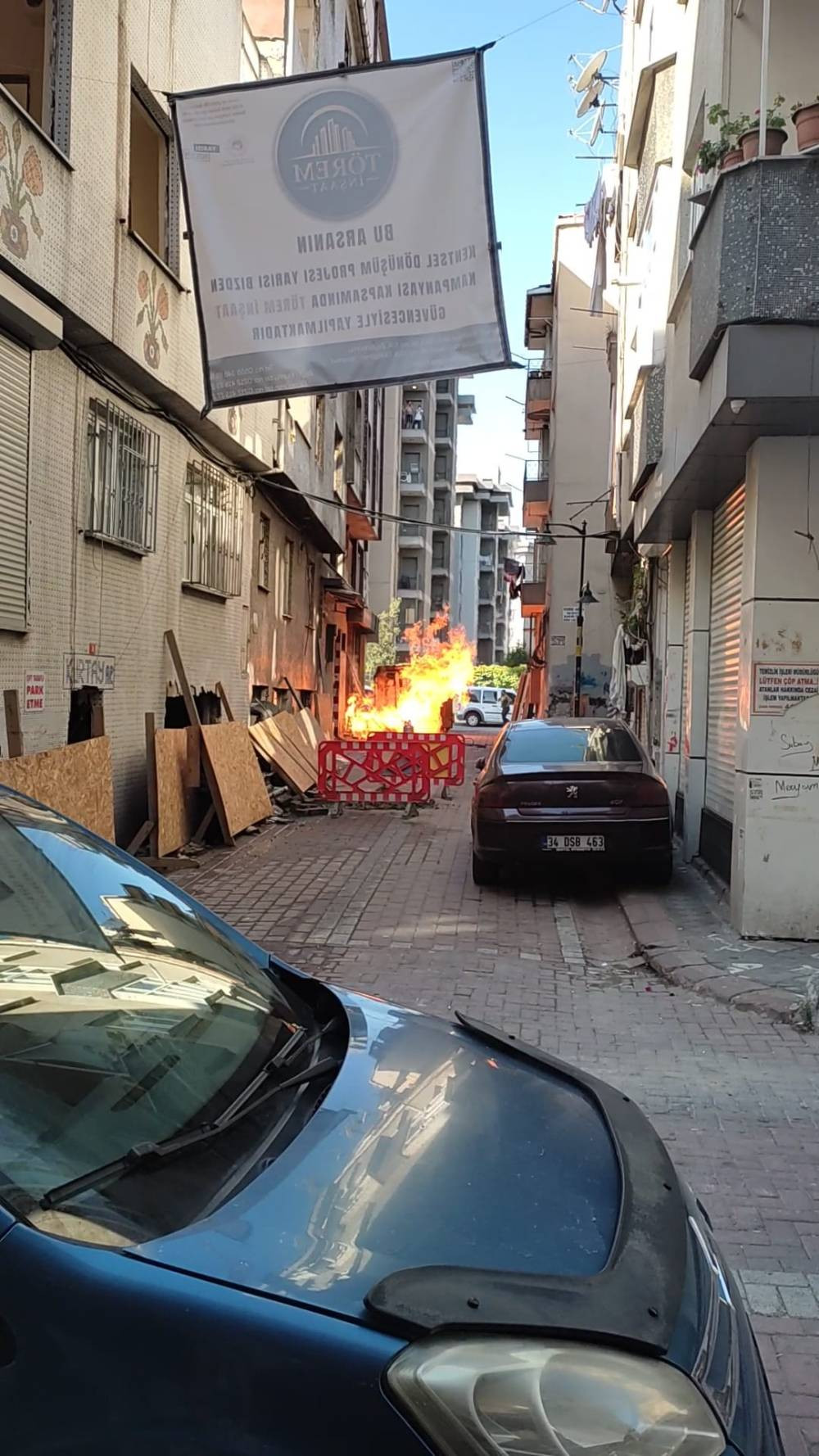 Demir kesimi faciaya yol açtı! İstanbul’da korku dolu anlar