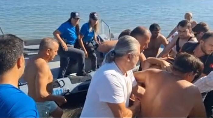 Hatay'da denizde korku dolu anlar! Deniz polisi zamanla yarıştı