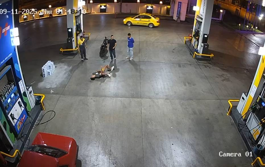 Tek yumruk yetti! Kamera böyle görüntüledi