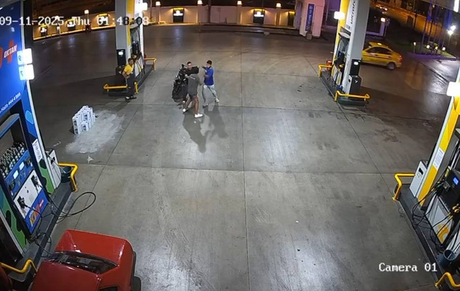 Tek yumruk yetti! Kamera böyle görüntüledi