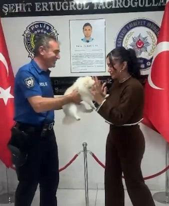Kayseri’de çalınan köpeğini görünce gözyaşlarına hakim olamadı