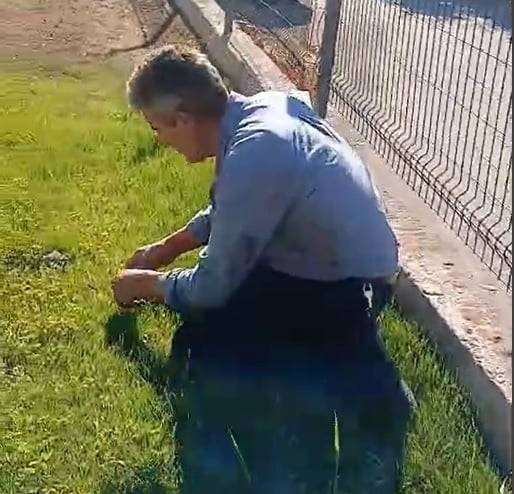 Alevler aniden otomobili sardı! Sürücü son anda kendini yere attı