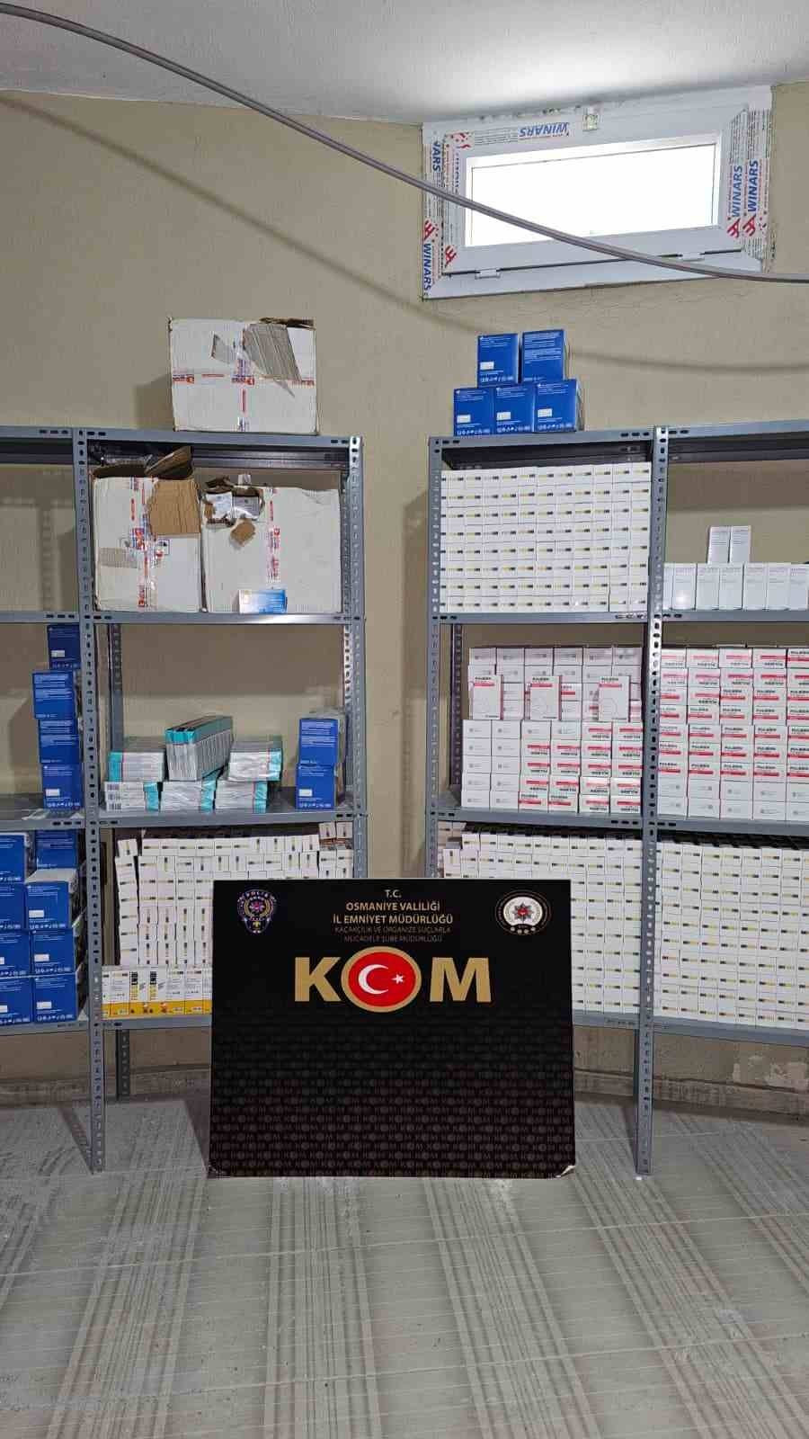 Osmaniye'de ilaç operasyonu! Polis binlercesini ele geçirildi